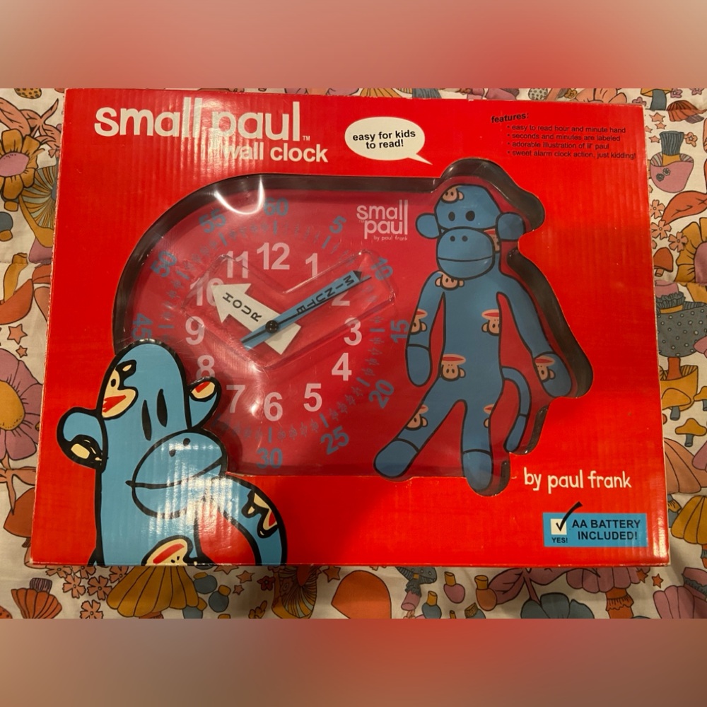 RARE NWT 2005 Paul Frank Wall Clock